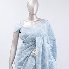 White Applique embroidery kota saree  9