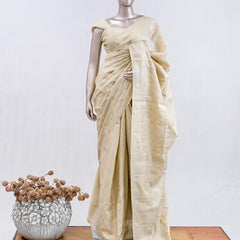 Elegant Beige Art Silk Embroidered Saree SAN5566