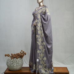 Hand Worked Tusser Silk Saree  C 1 SAN5331