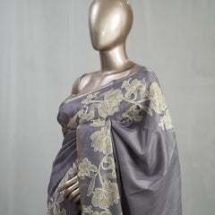 Hand Worked Tusser Silk Saree  C 1 SAN5331