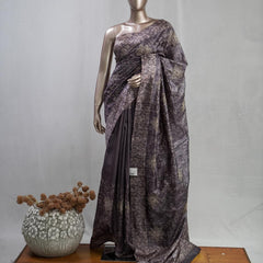 Hand Worked Tusser Silk Saree  SAN5330