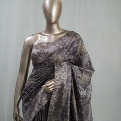 Hand Worked Tusser Silk Saree  SAN5330