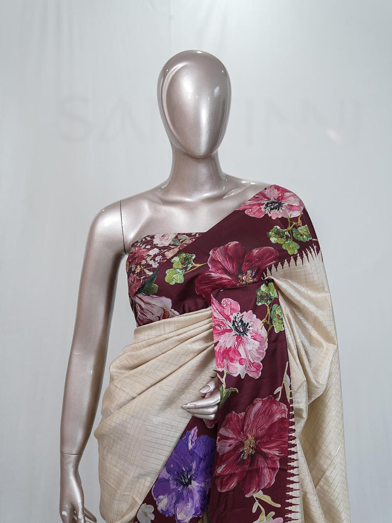 Synthetic kota Saree B  SAN5257