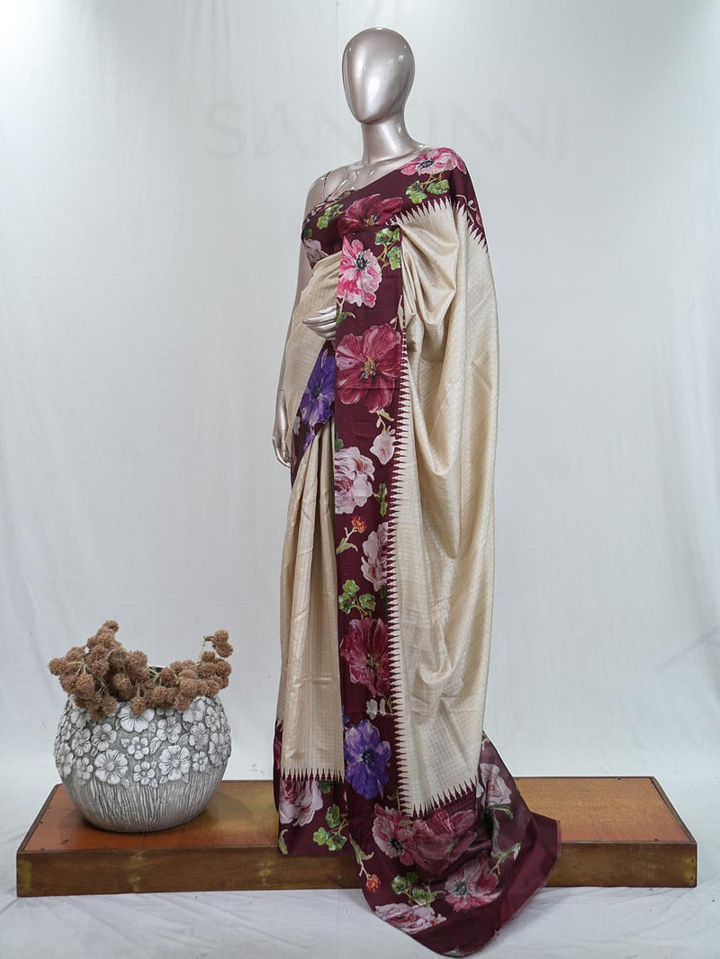 Synthetic kota Saree B  SAN5257