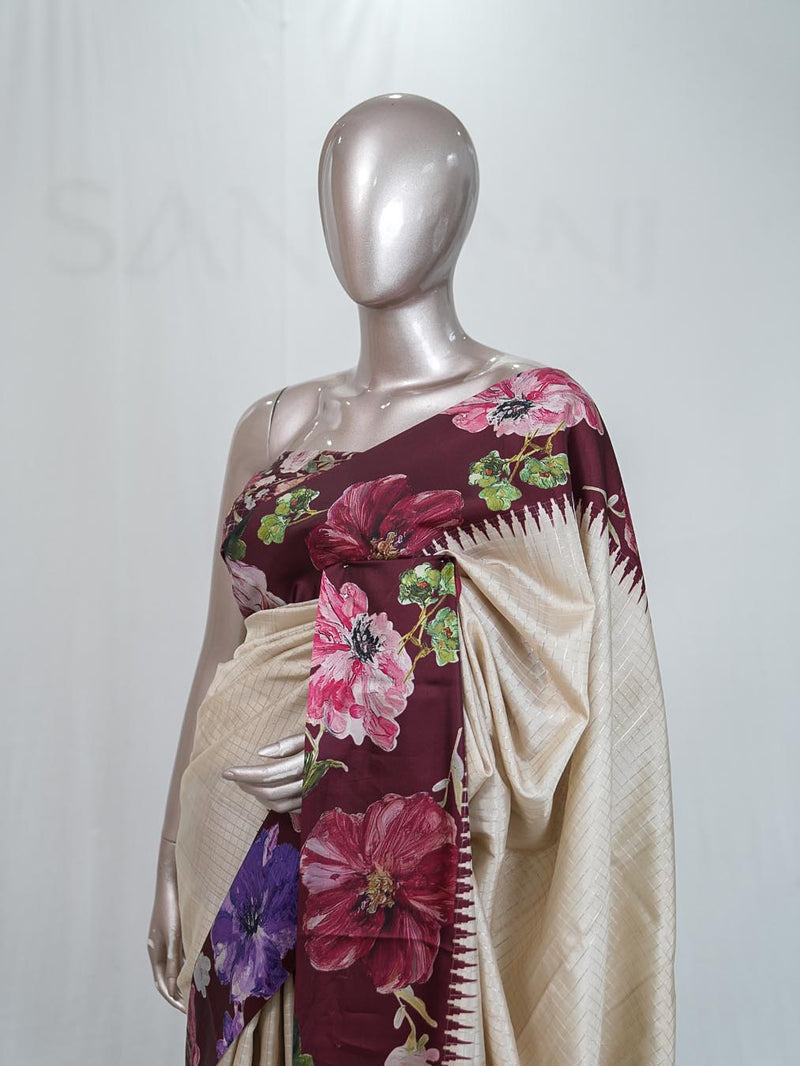 Synthetic kota Saree B  SAN5257