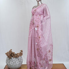 Glass Organza Saree A  SAN5323