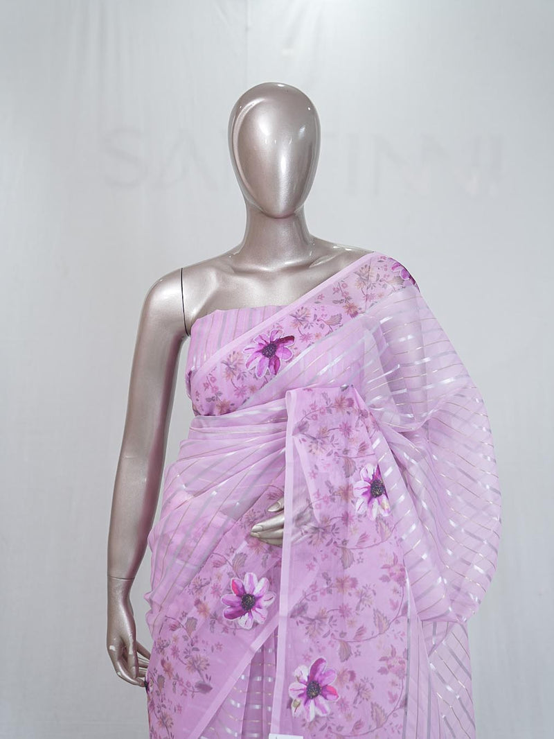 Glass Oraganza Saree B  SAN5323