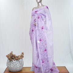 Glass Organza Saree C  SAN5323