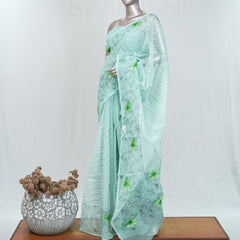Glass Organza Saree  D SAN5323