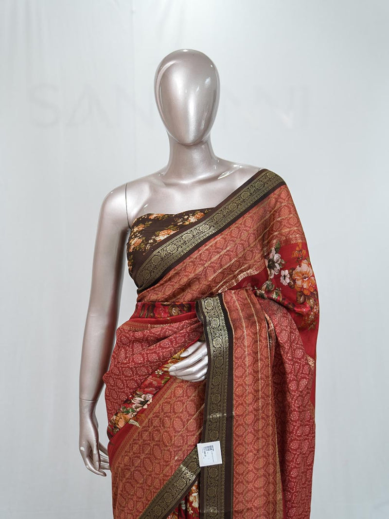 Mysore Silk Saree  A SAN4423