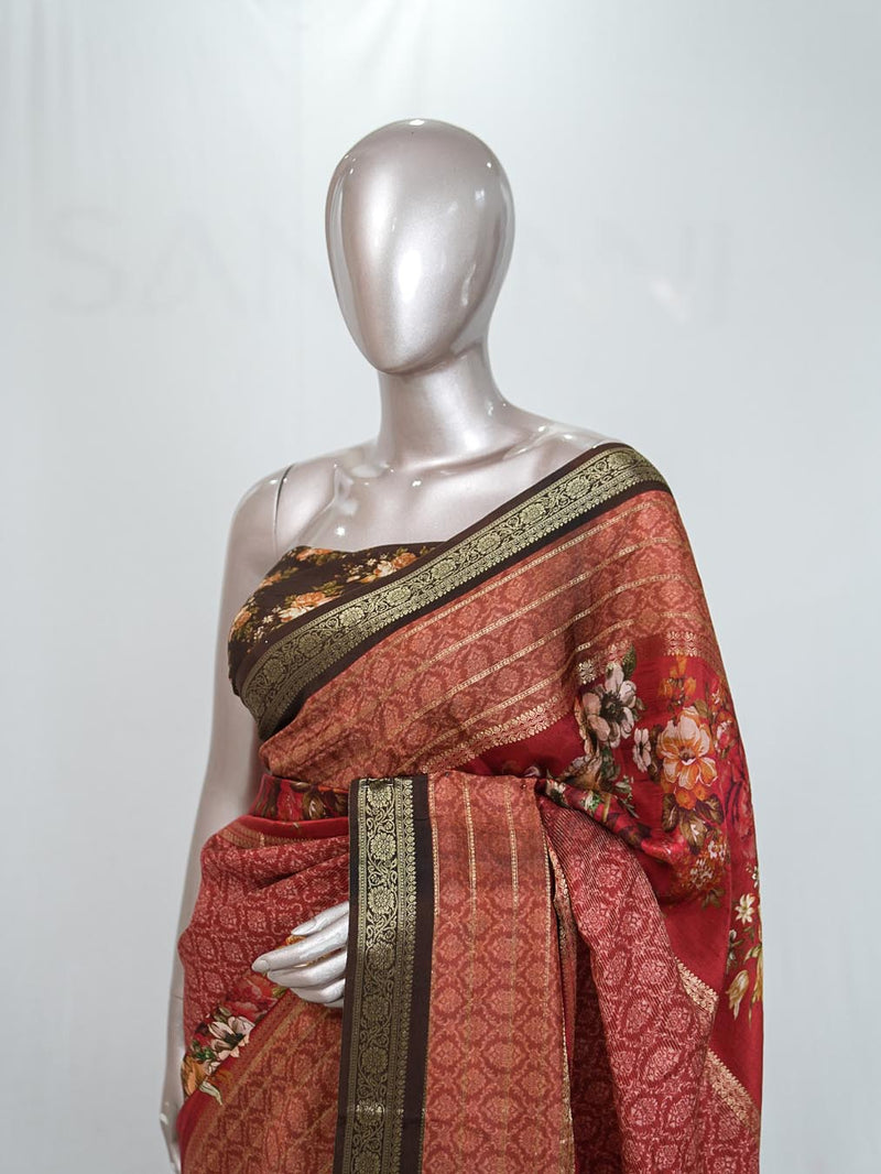 Mysore Silk Saree  A SAN4423