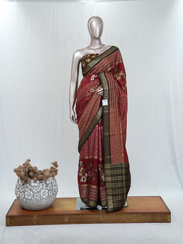 Mysore Silk Saree  B SAN4437