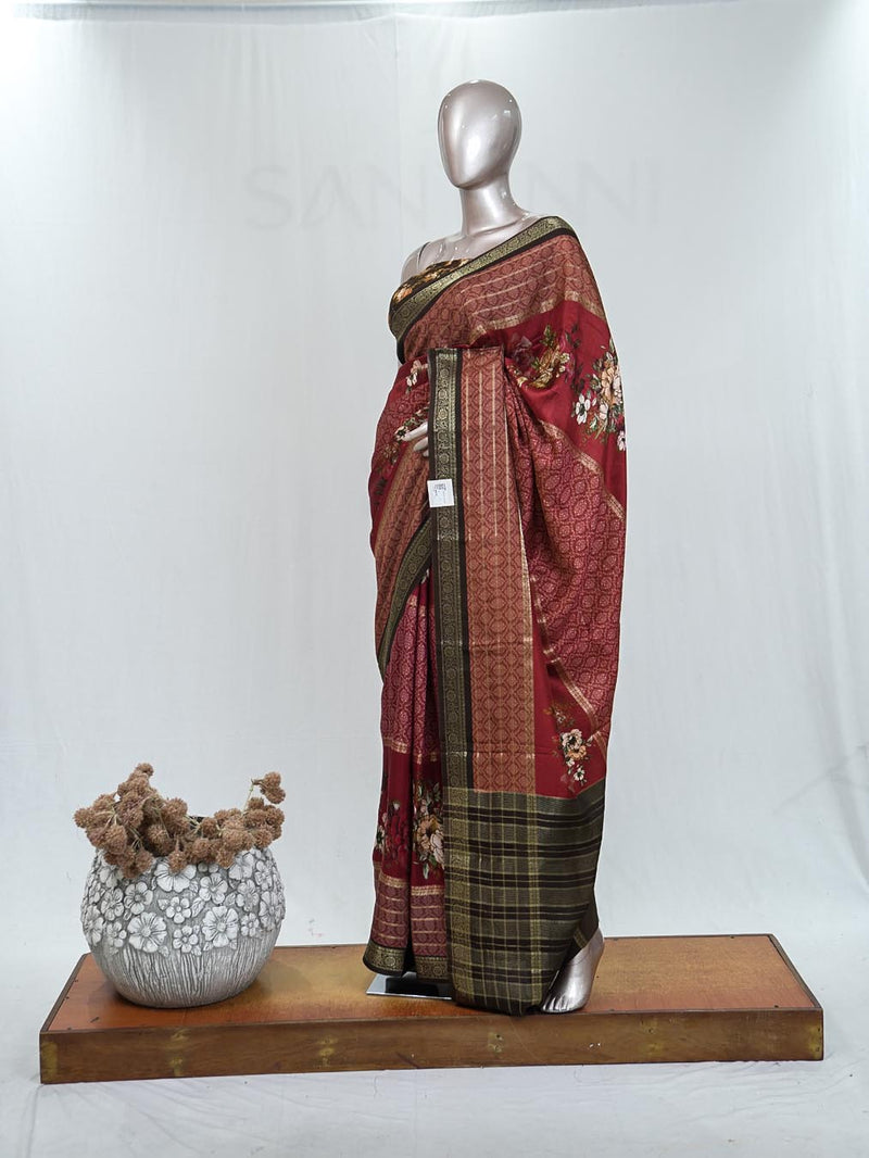 Mysore Silk Saree  B SAN4437