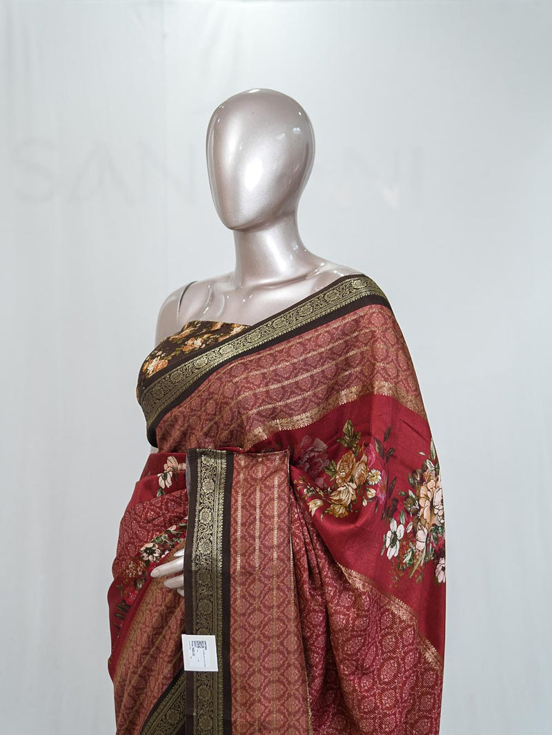 Mysore Silk Saree  B SAN4437