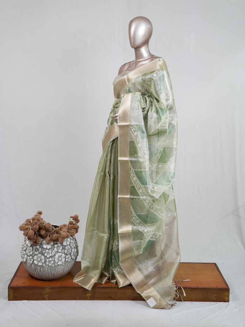 Floral tissue saree  9 SAN5187