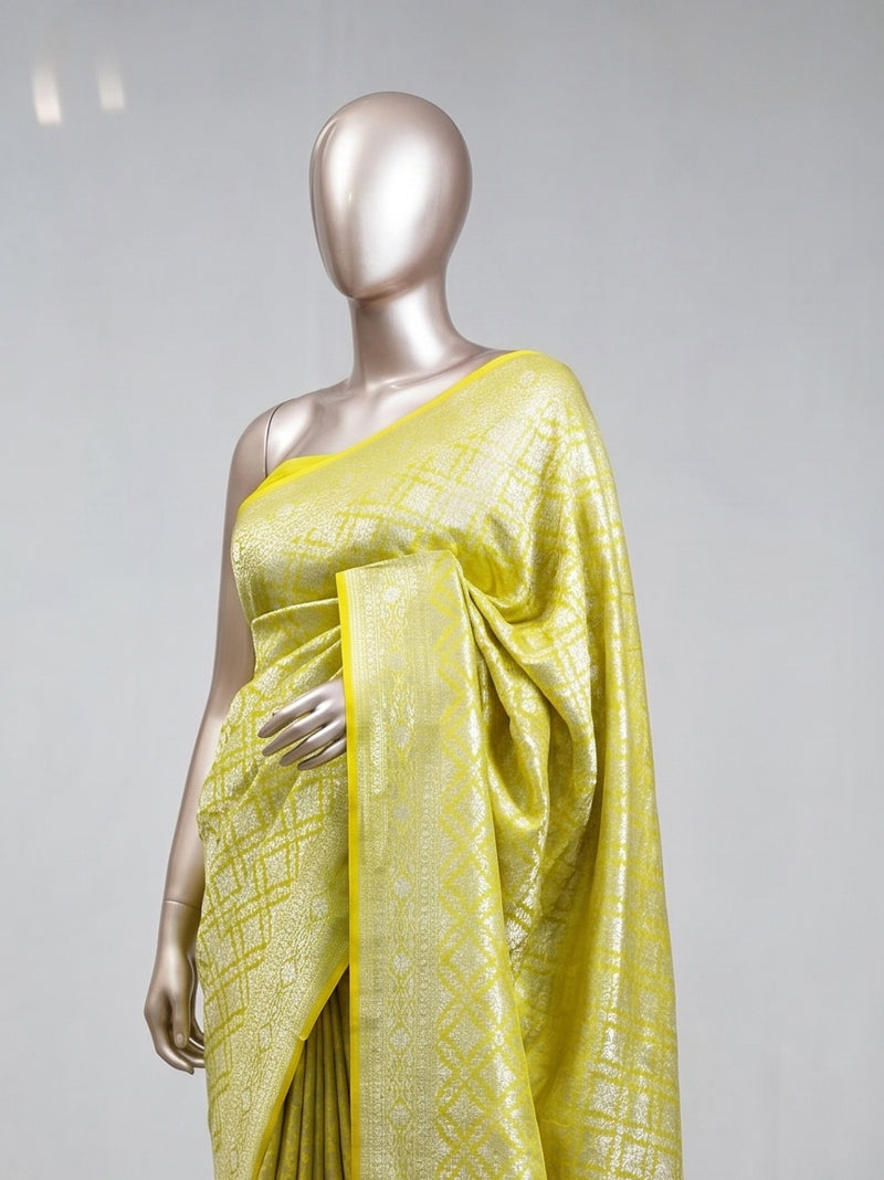 Semi Katan Banarasi Saree  A SAN3792