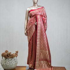 Semi Katan Banarasi Saree C SAN3852