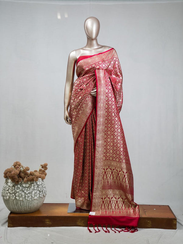 Semi Katan Banarasi Saree C SAN3852