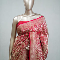 Semi Katan Banarasi Saree C SAN3852