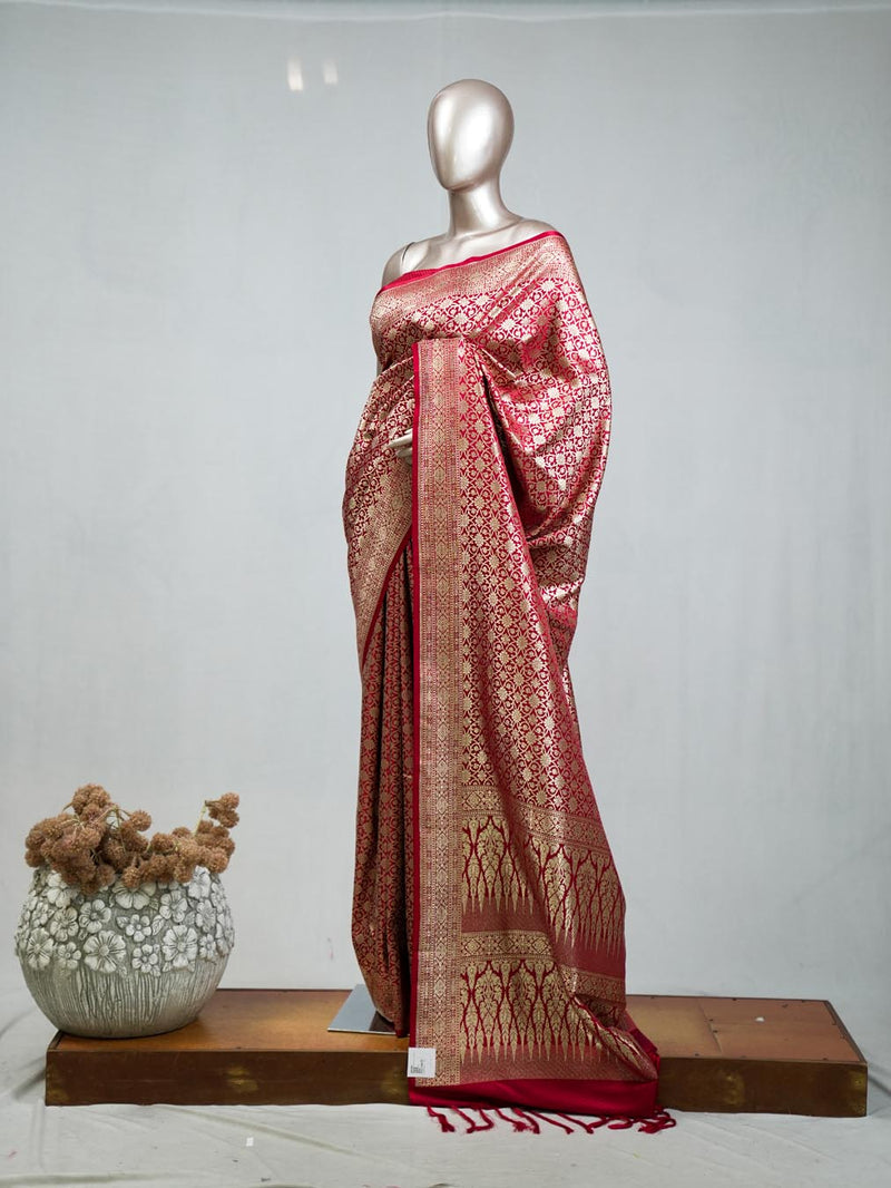 Semi Katan Banarasi Saree C SAN3852