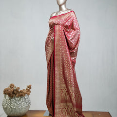 Semi Katan Banarasi Saree C SAN3852