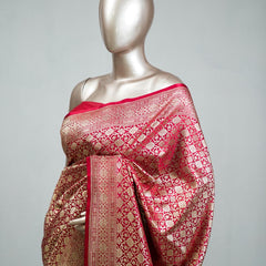 Semi Katan Banarasi Saree C SAN3852