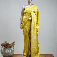 Semi Katan Banarasi Saree D SAN3883