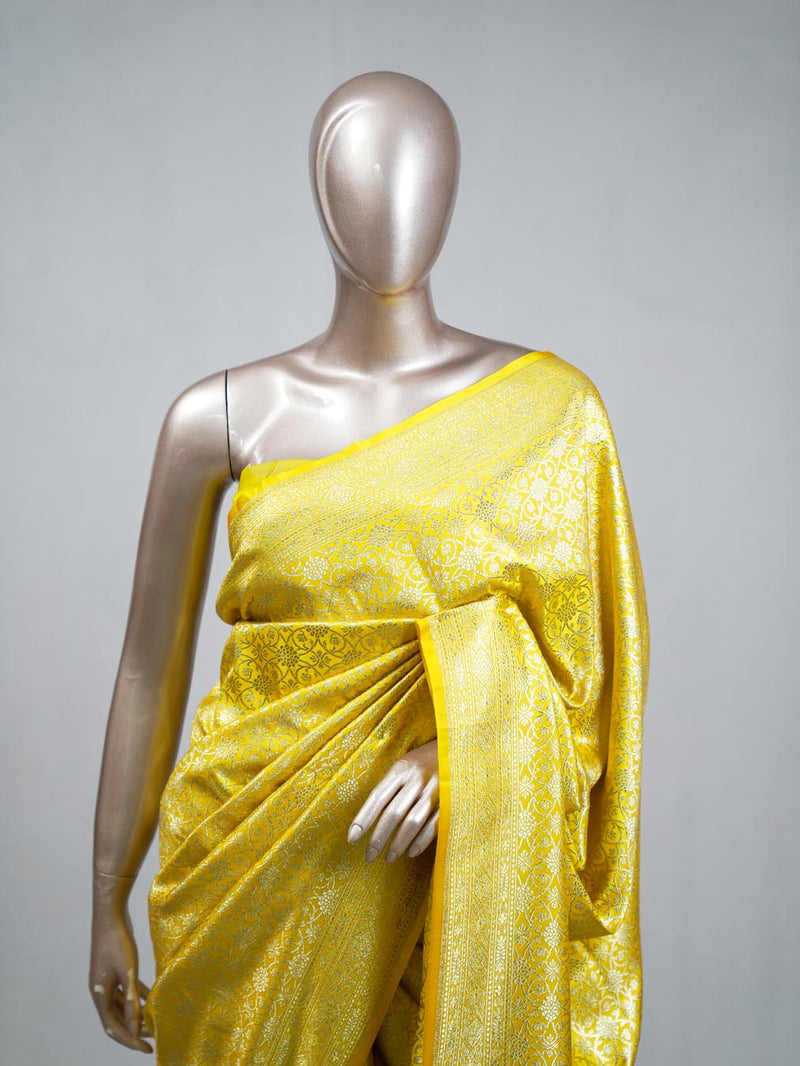 Semi Katan Banarasi Saree D SAN3883
