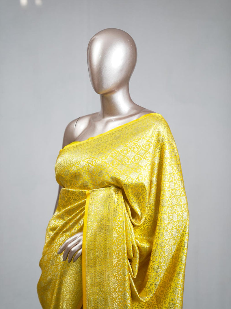 Semi Katan Banarasi Saree D SAN3883