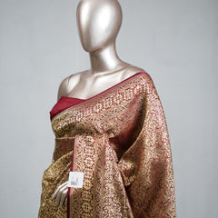 Semi Katan Banarasi Saree E SAN3418
