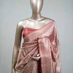 Semi Katan Banarasi Saree F SAN3629