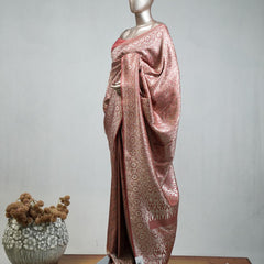 Semi Katan Banarasi Saree F SAN3629