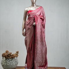 Semi Katan Banarasi Saree G SAN3638
