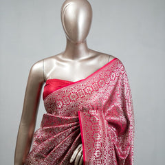Semi Katan Banarasi Saree G SAN3638