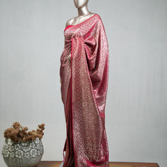 Semi Katan Banarasi Saree G SAN3638