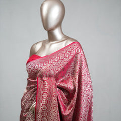 Semi Katan Banarasi Saree G SAN3638