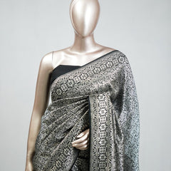 Semi Katan Banarasi Saree H SAN3639