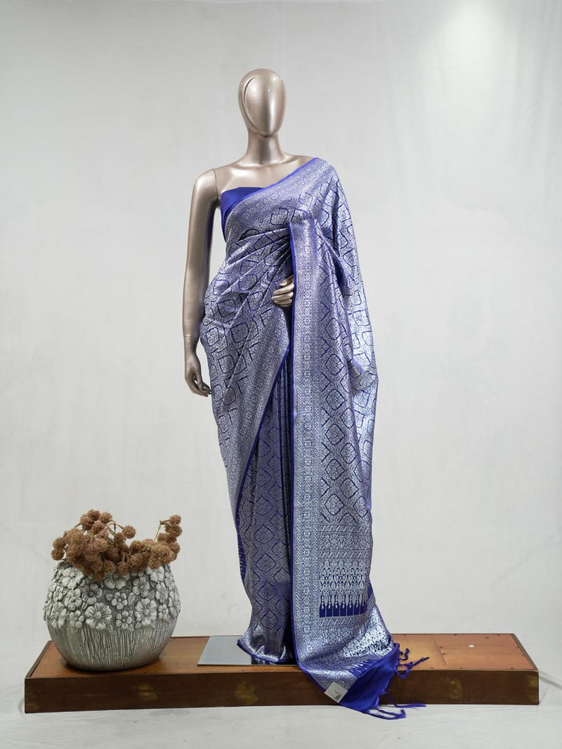Semi Katan Banarasi Saree I  SAN3871