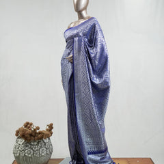 Semi Katan Banarasi Saree I  SAN3871