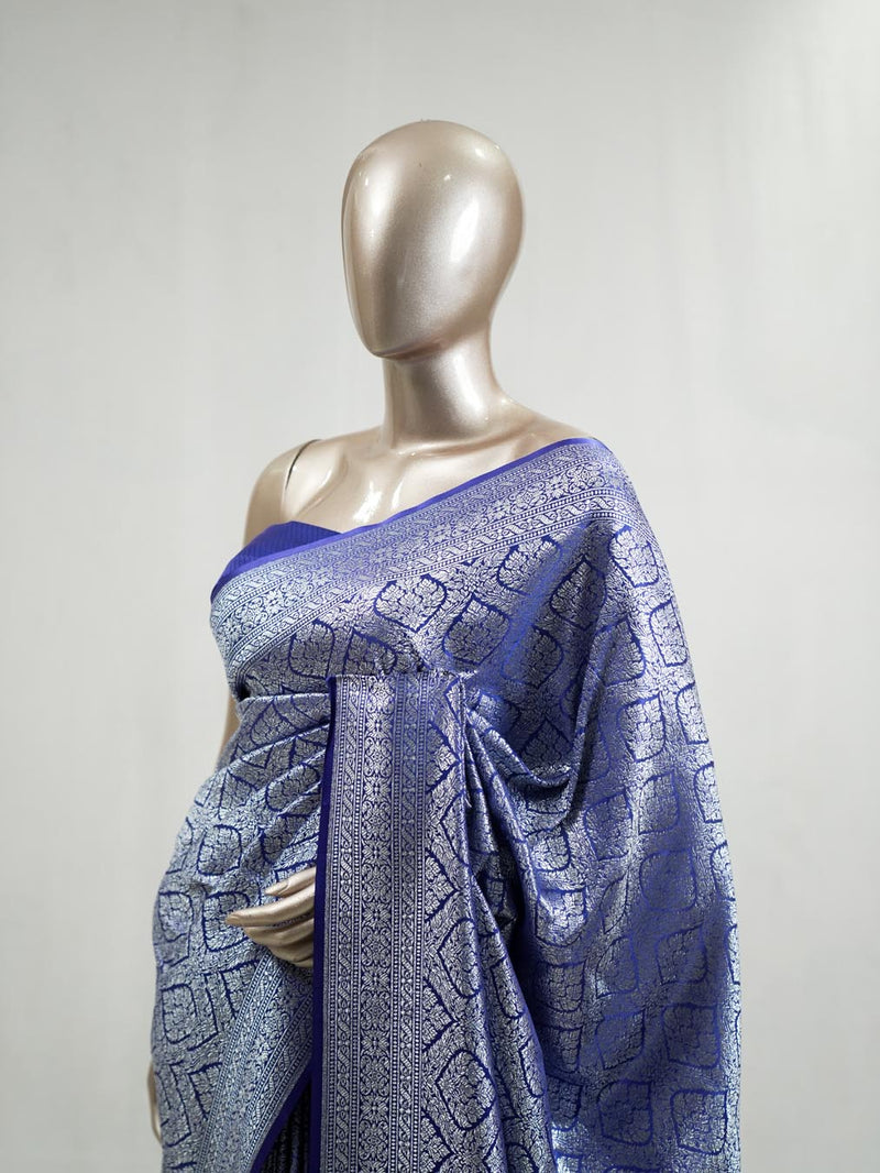 Semi Katan Banarasi Saree I  SAN3871