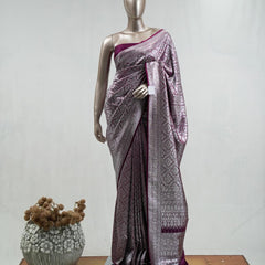 Semi Katan Banarasi Saree J SAN3875