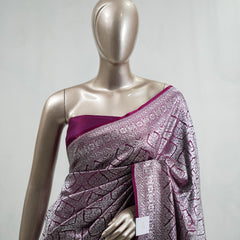 Semi Katan Banarasi Saree J SAN3875