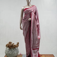 Semi Katan Banarasi Saree K SAN3880