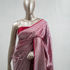 Semi Katan Banarasi Saree K SAN3880