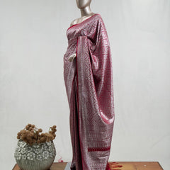 Semi Katan Banarasi Saree K SAN3880