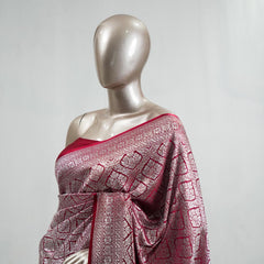 Semi Katan Banarasi Saree K SAN3880