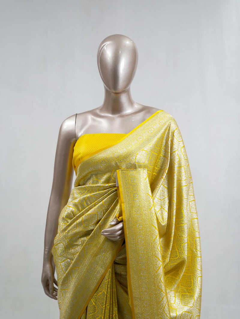 Semi Katan Banarasi Saree  L  SAN3864