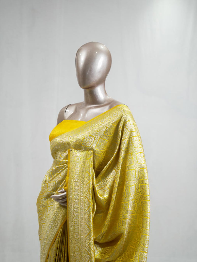 Semi Katan Banarasi Saree  L  SAN3864