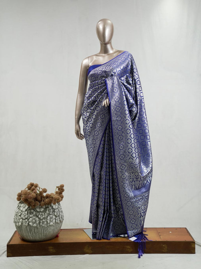 Semi Katan Banarasi Saree  SAN3854