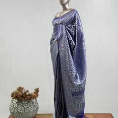 Semi Katan Banarasi Saree  SAN3854